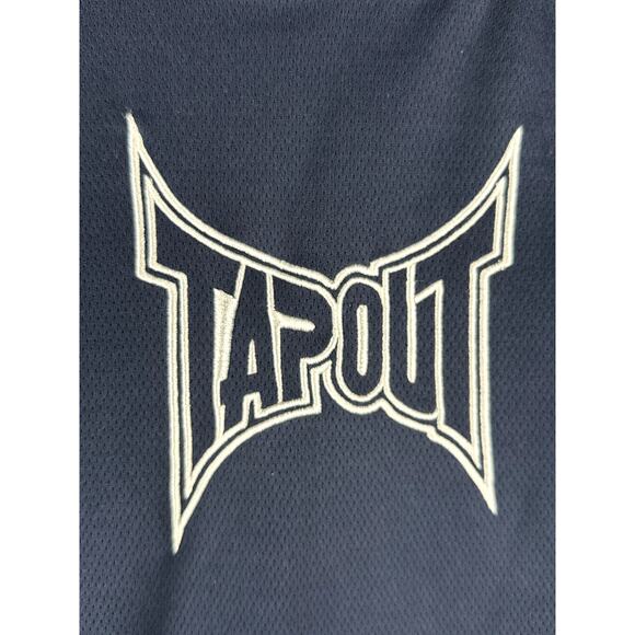 Tapout Hoodie Embroidered MMA Martial Arts Kick Boxing Blue Mens Medium Y2K VTG - Picture 2 of 9